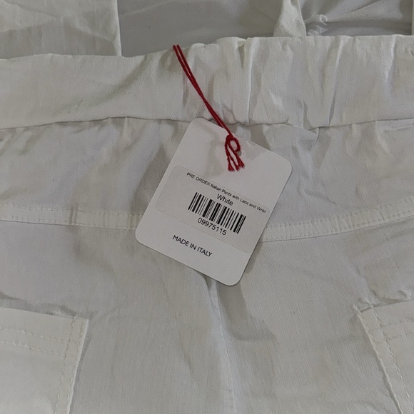 ITALIAN PANTS WITH LACE AND SILVER SPARKLES. NWT ONE SIZE! FITS FROM SIZE 2-12 - Picture 7 of 8